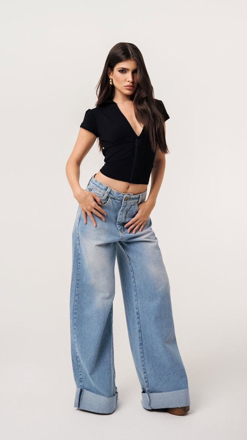 Calça Mom Jeans